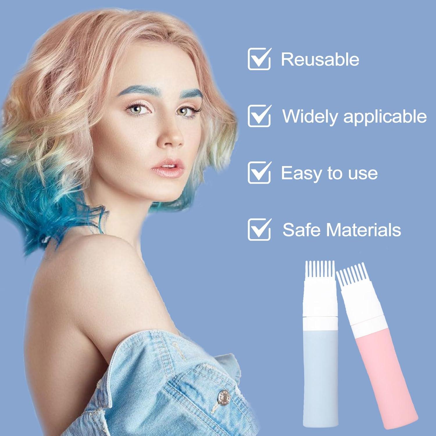 2 Botellas Aplicadoras de Aceite y Tinte para Cabello Lapfoon