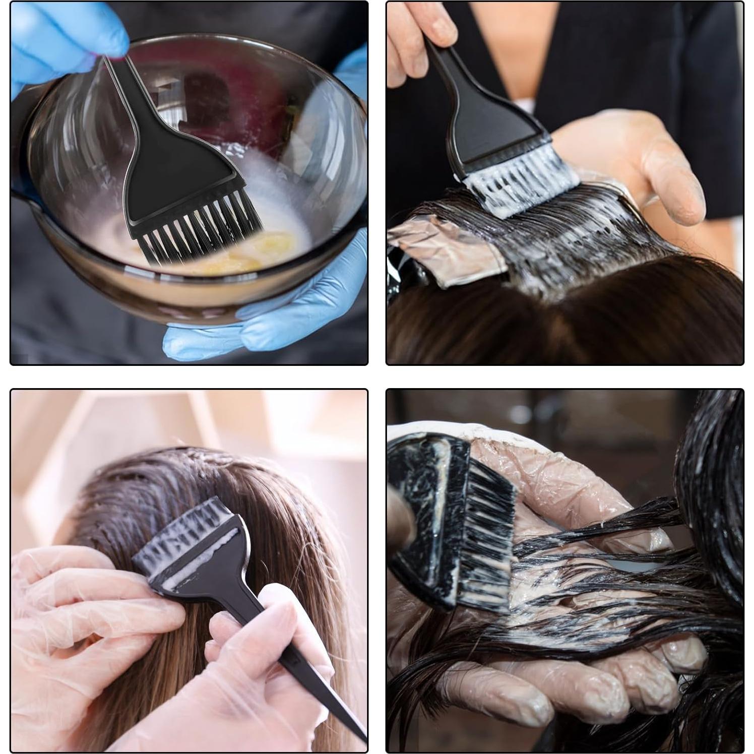 Juego de Brochas para Teñir el Cabello Bremorou 3 Piezas