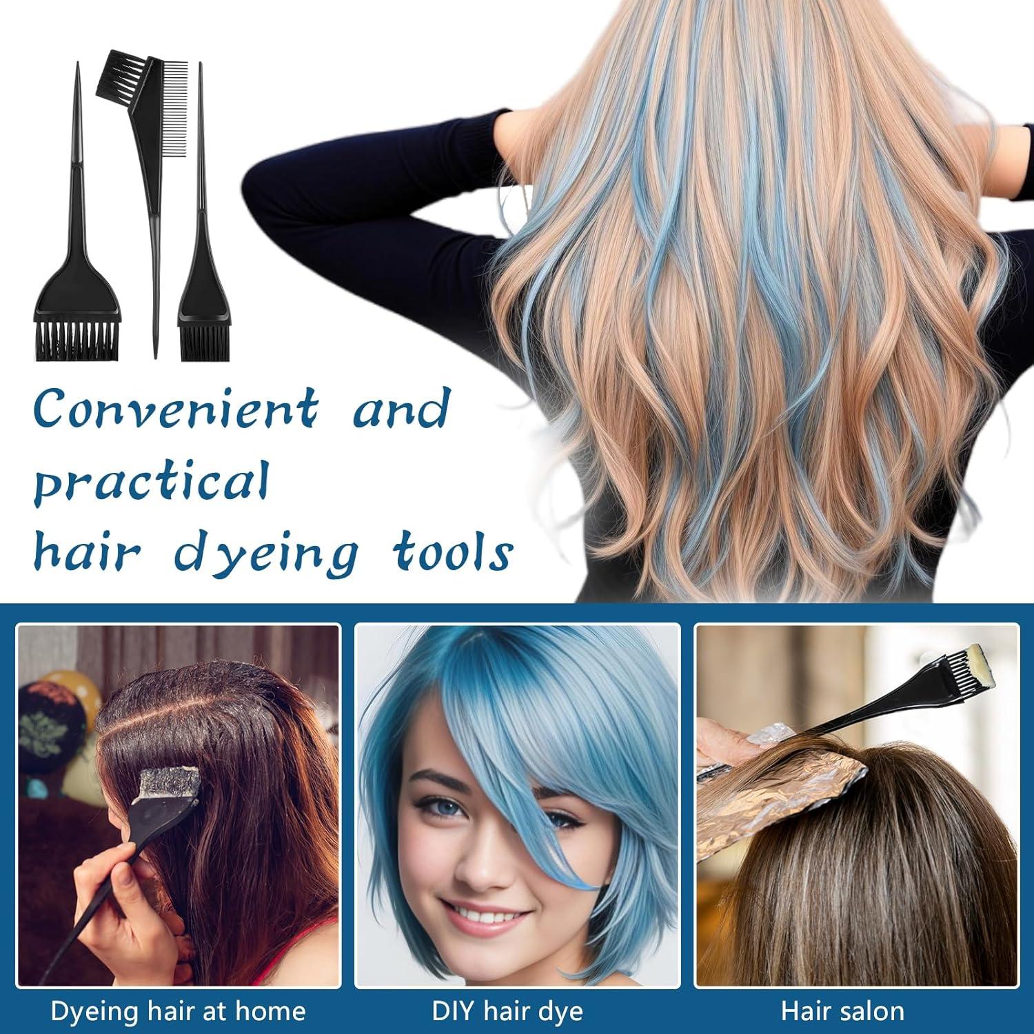 Juego de Brochas para Teñir el Cabello Bremorou 3 Piezas