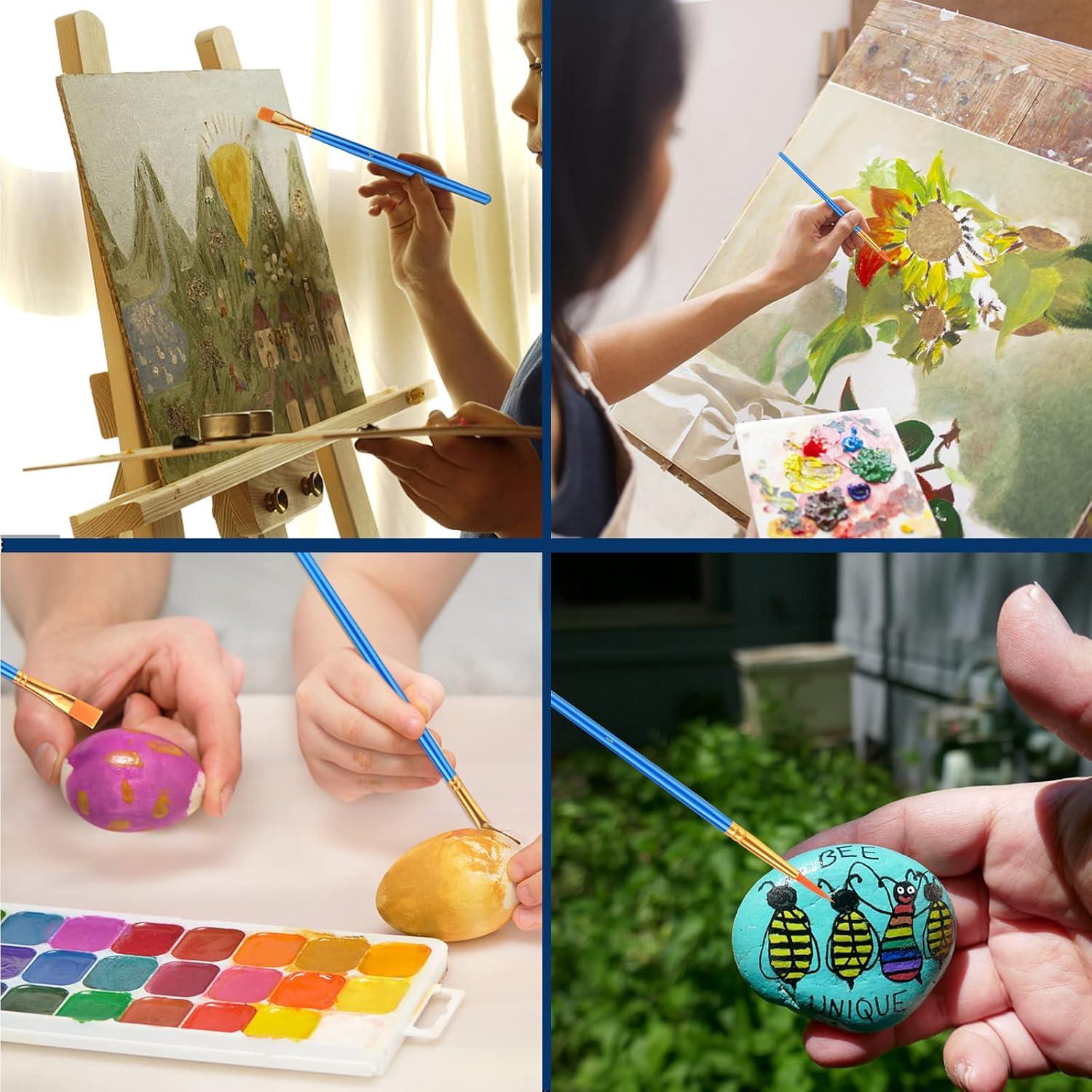 Conjunto de Pinceles Acrílicos AROIC 30 Piezas Nylon