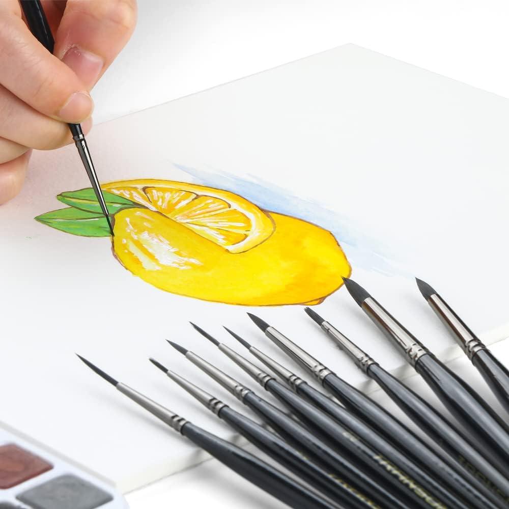 Set de Pinceles de Detalle Transon 10 Piezas para Pintura