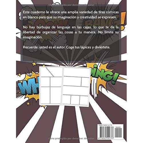 Mi Libro de Comics: 130 tableros en blanco para crear tu propio cómic, con una gran variedad de modelos | ¡El autor eres tú! El autor eres tú! : ... aman los cómics y el man (Spanish Edition)