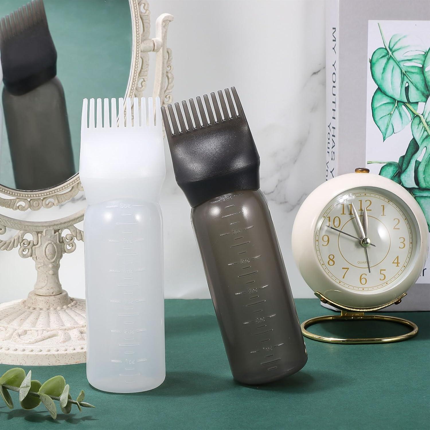 Botella Aplicadora de Raíces Pimoys 0.18L con Cepillo Negra