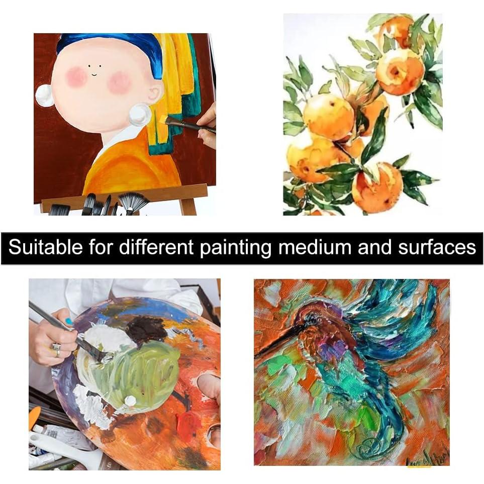 Kit de Pinceles de Pintura Transon 16 Piezas con Estuche