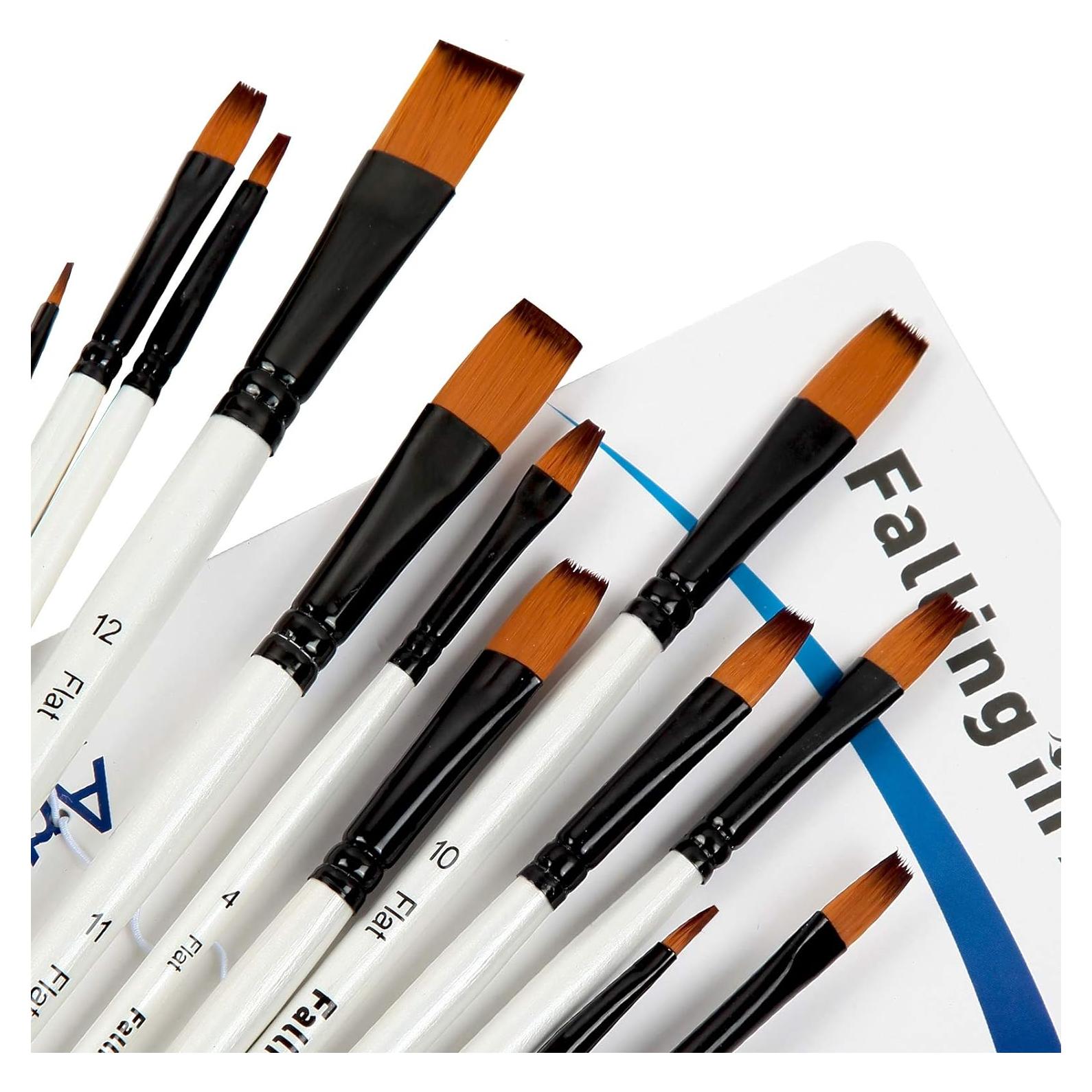 Juego de Pinceles de Pintura Falling in Art, 12 Piezas Nylon