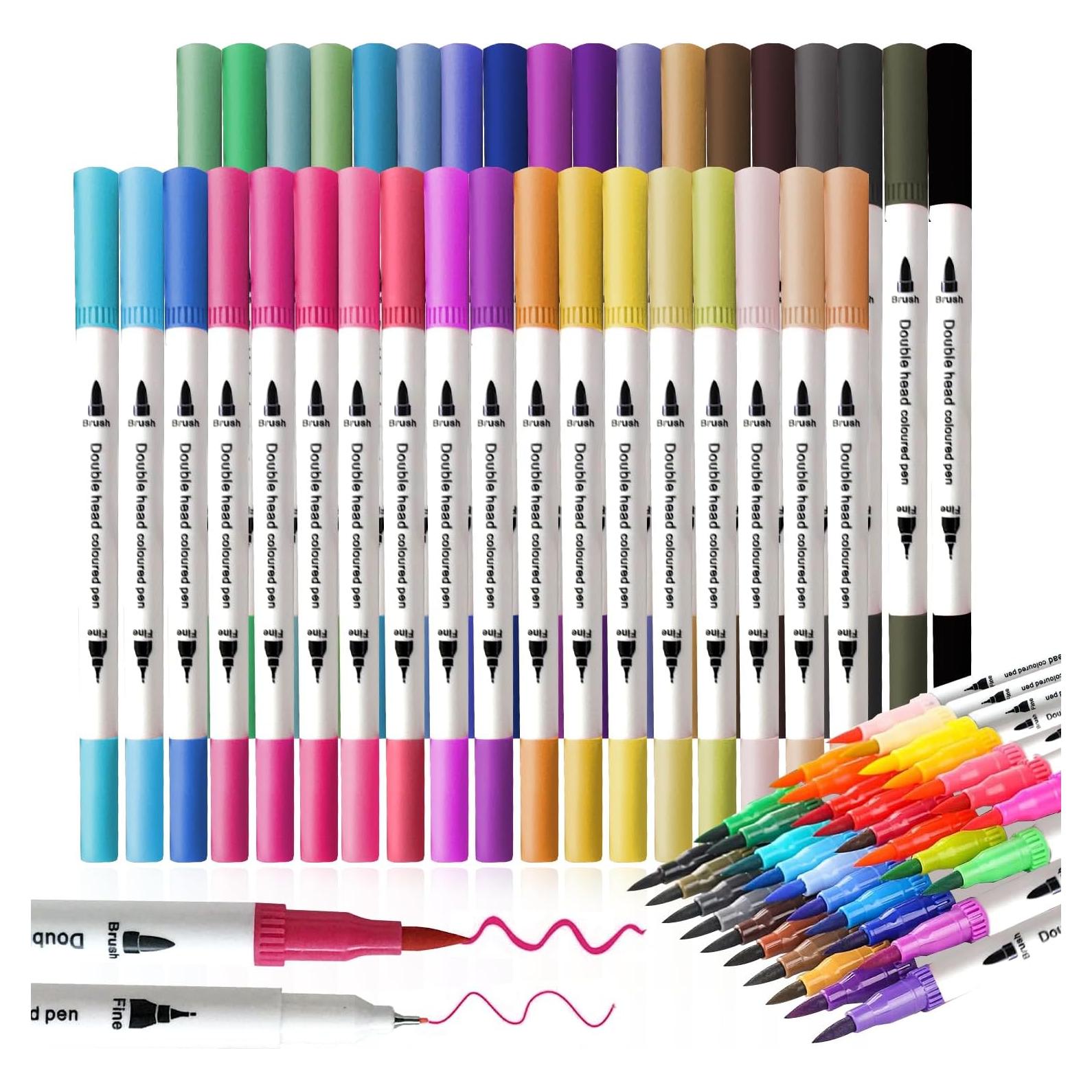 Marcadores de Pincel ArtBeek 36 Colores Punta Doble 0.3mm