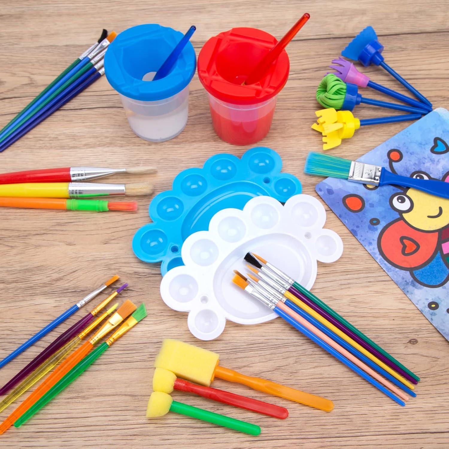 Set de Pinceles de Pintura BigOtters 45PCS para Niños