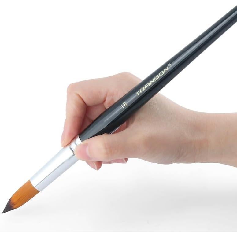 Set de Pinceles Redondos Transon 11 Piezas Nylon Artístico