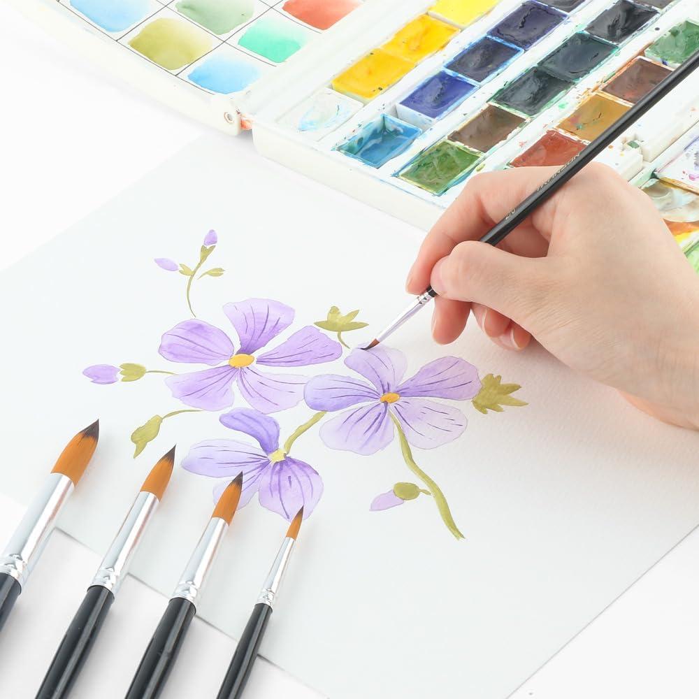 Set de Pinceles Redondos Transon 11 Piezas Nylon Artístico