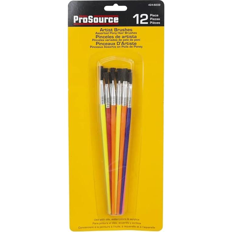 Juego de Pinceles Clásicos Rocky Mountain Goods - 12 Piezas para Niños