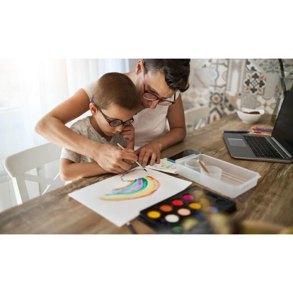 Juego de Pinceles Clásicos Rocky Mountain Goods - 12 Piezas para Niños