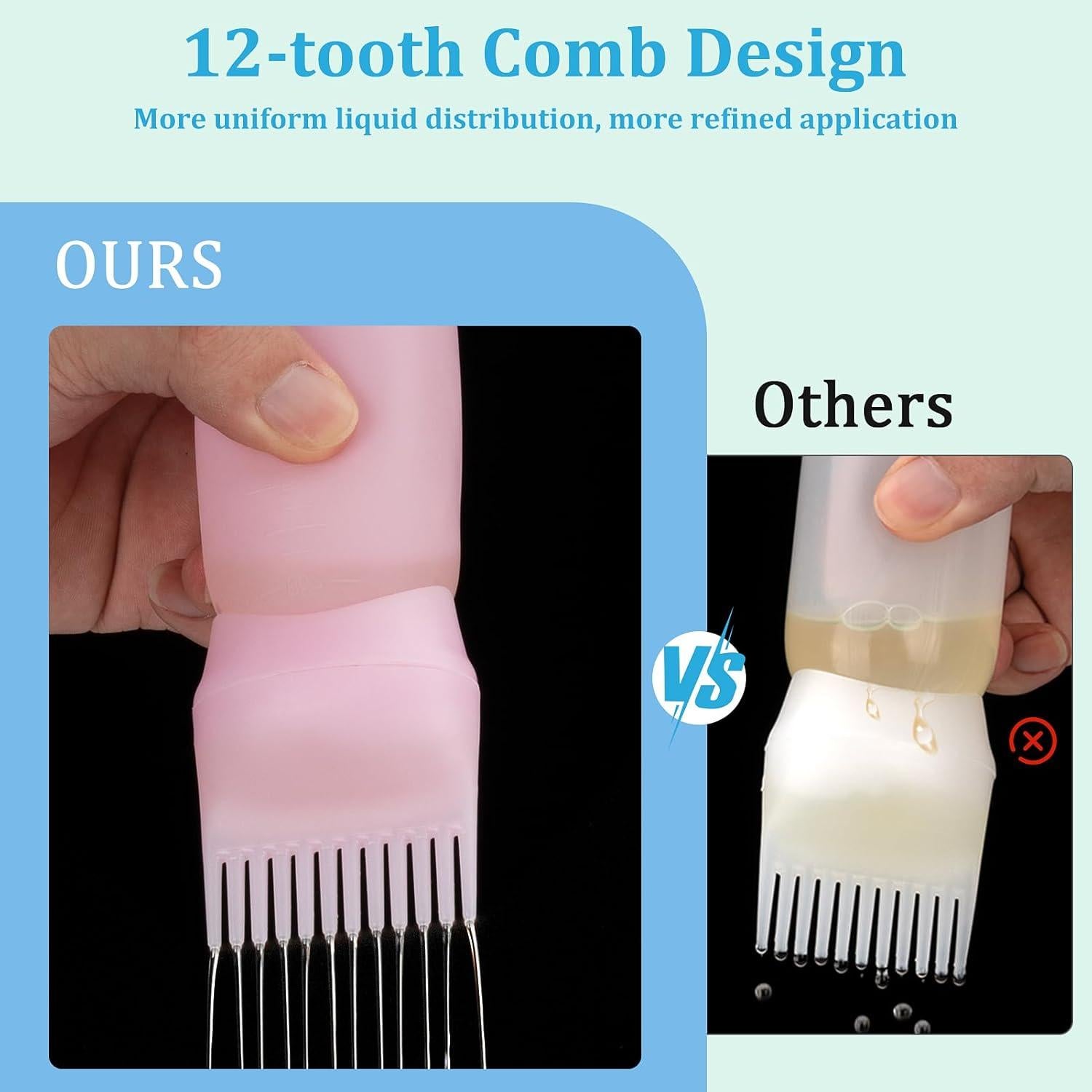 Botella Aplicadora de Peine Raíz Decorniqu 180 ml 4 Colores