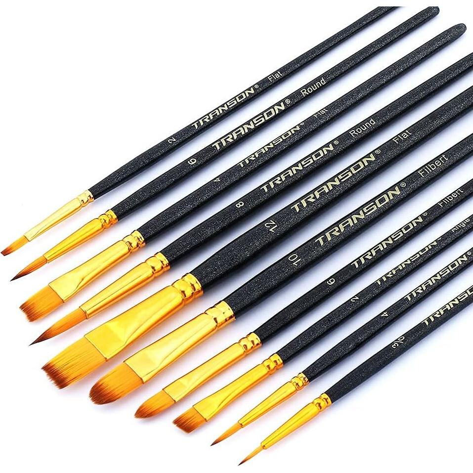 Set de Pinceles de Pintura Transon 20 Piezas Acrílico Acuarela