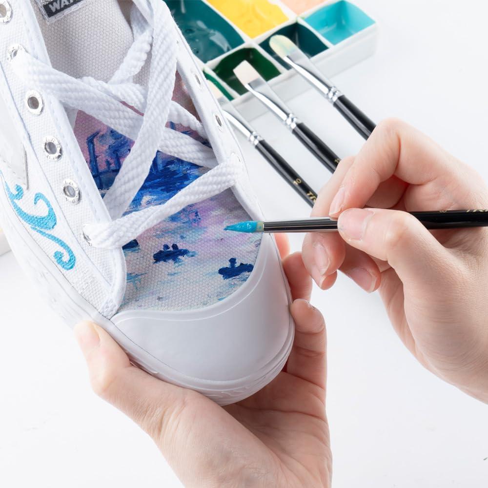 Juego de Pinceles Transon 6 Piezas Nylon para Acrílico y Acuarela