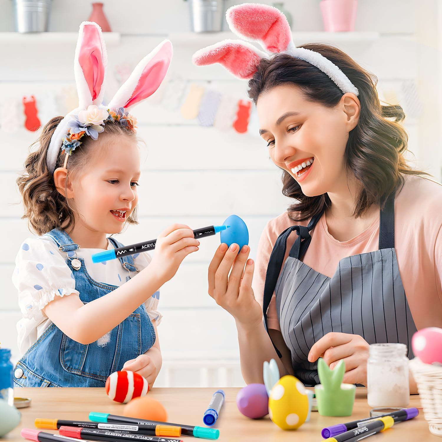 Marcadores de Pintura Acrílica Shuttle Art 28 Colores Doble Punta