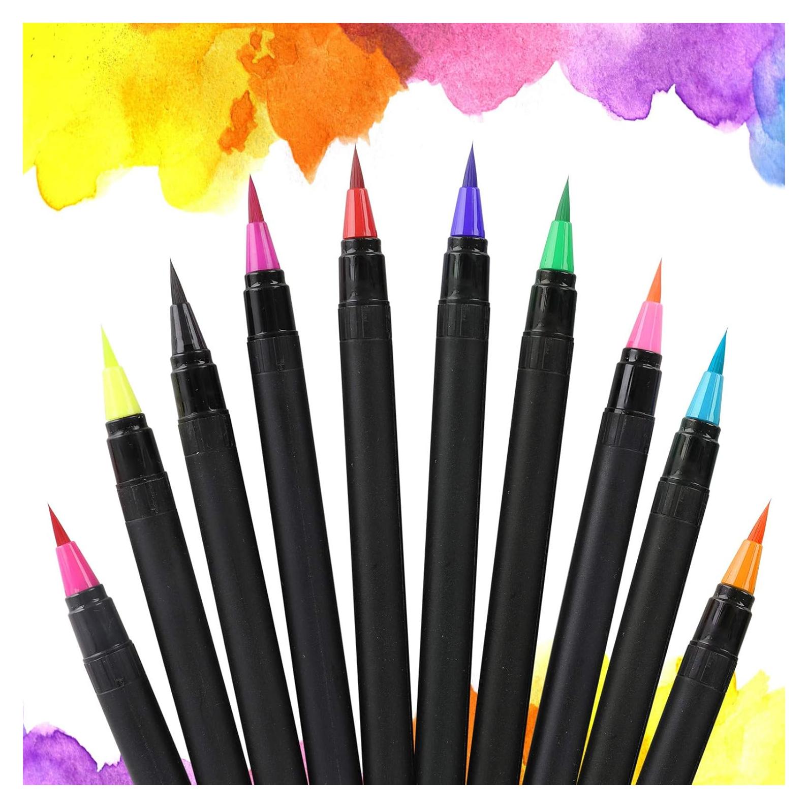 Marcadores Comestibles Nomeca, 10 Colores, Punta Flexible