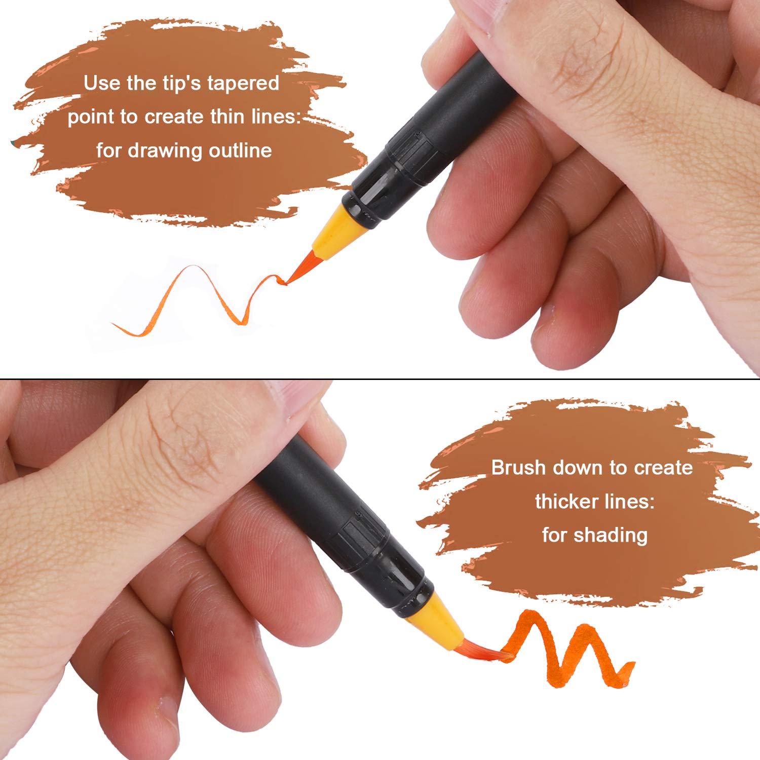 Marcadores Comestibles Nomeca, 10 Colores, Punta Flexible