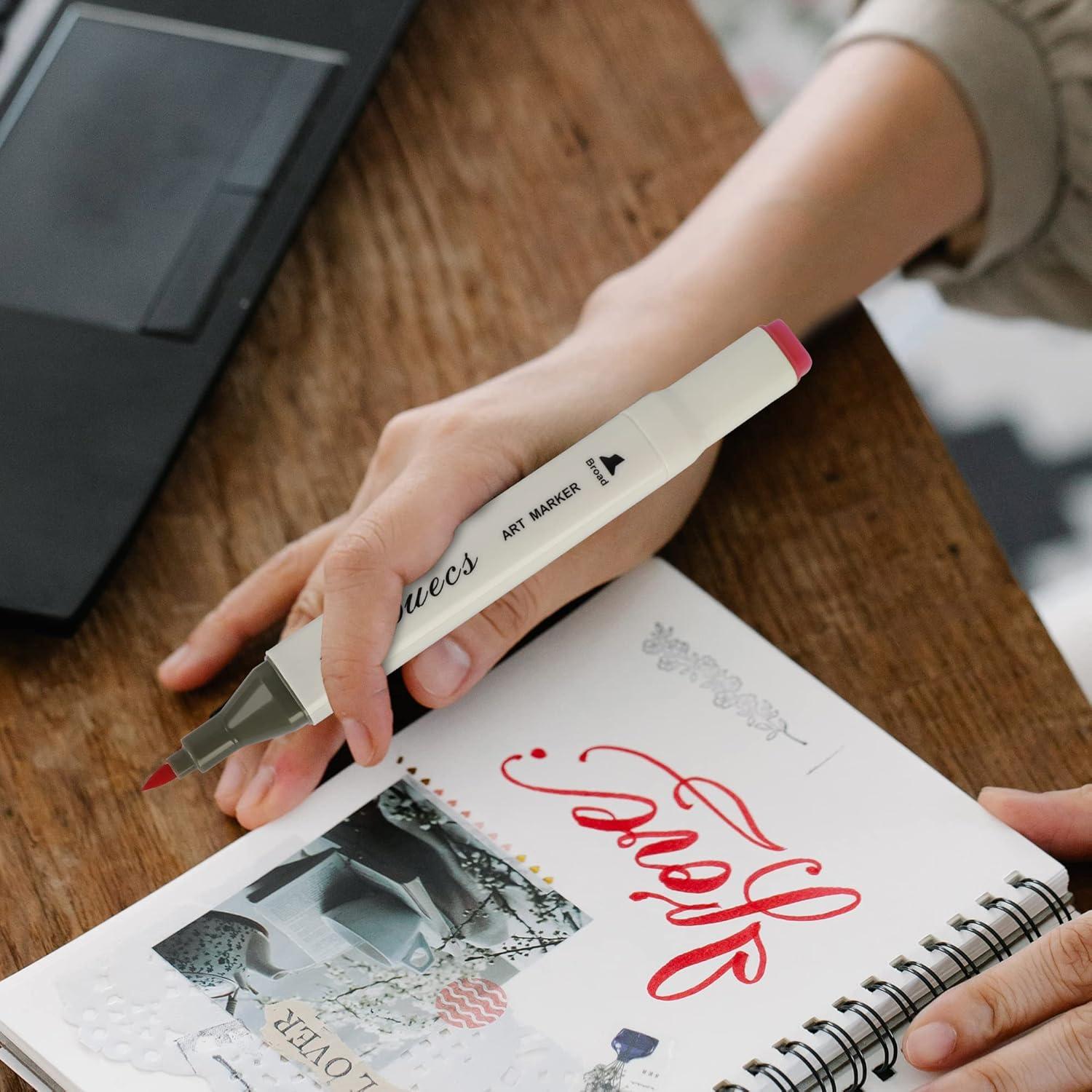 Marcadores de Alcohol Buecs Doble Punta 80 Colores Multicolor