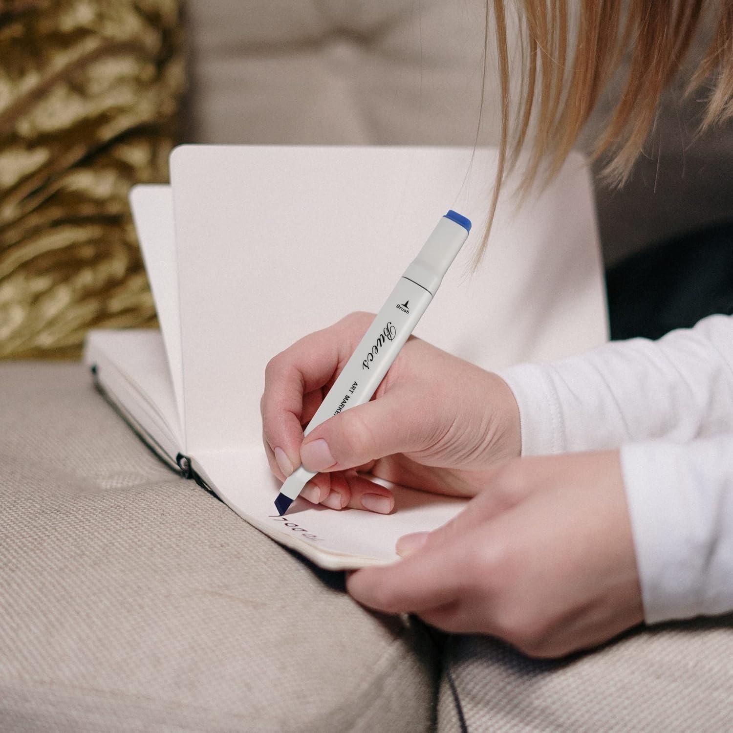 Marcadores de Alcohol Buecs Doble Punta 80 Colores Multicolor