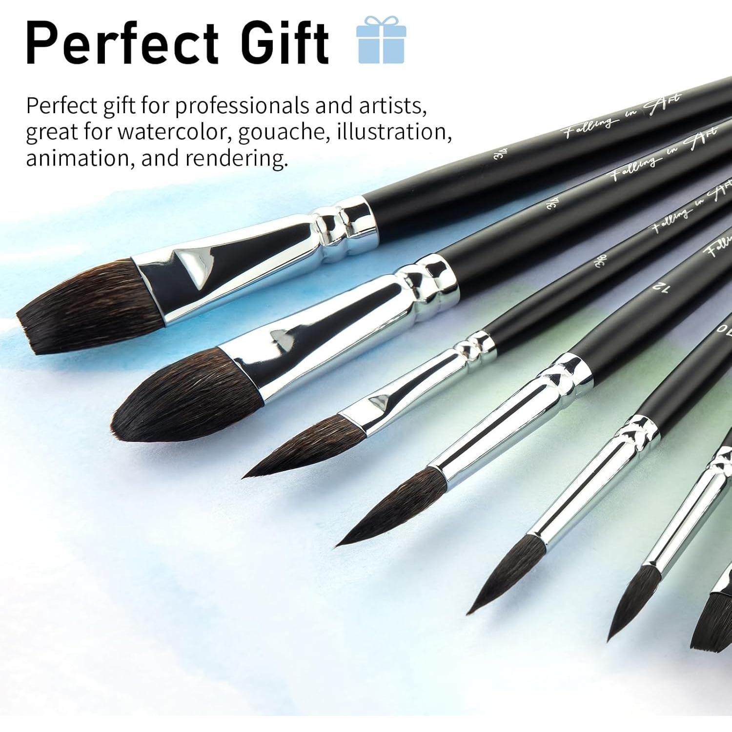 Juego de Pinceles de Acuarela Falling in Art 10 Piezas