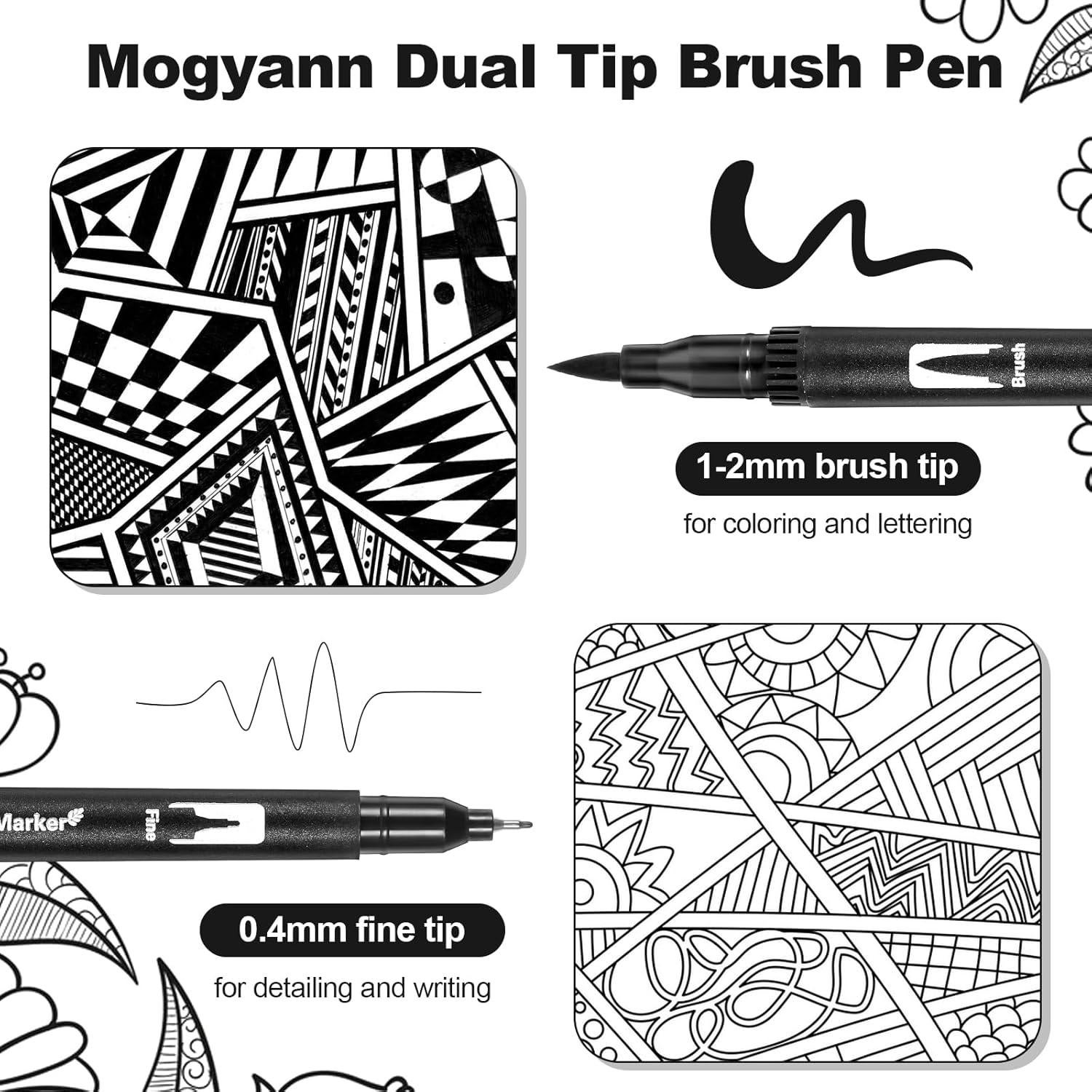 Paquete de 12 Marcadores de Dibujo Qianyu Punta Fina Negra