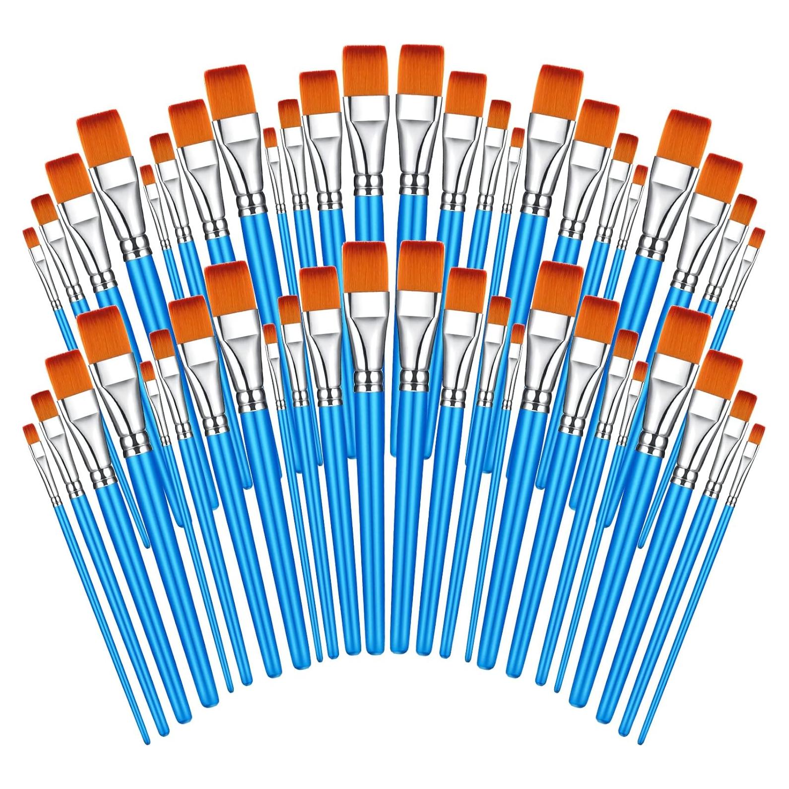Juego de 48 Pinceles de Pintura Sherr - Acrílico y Acuarela