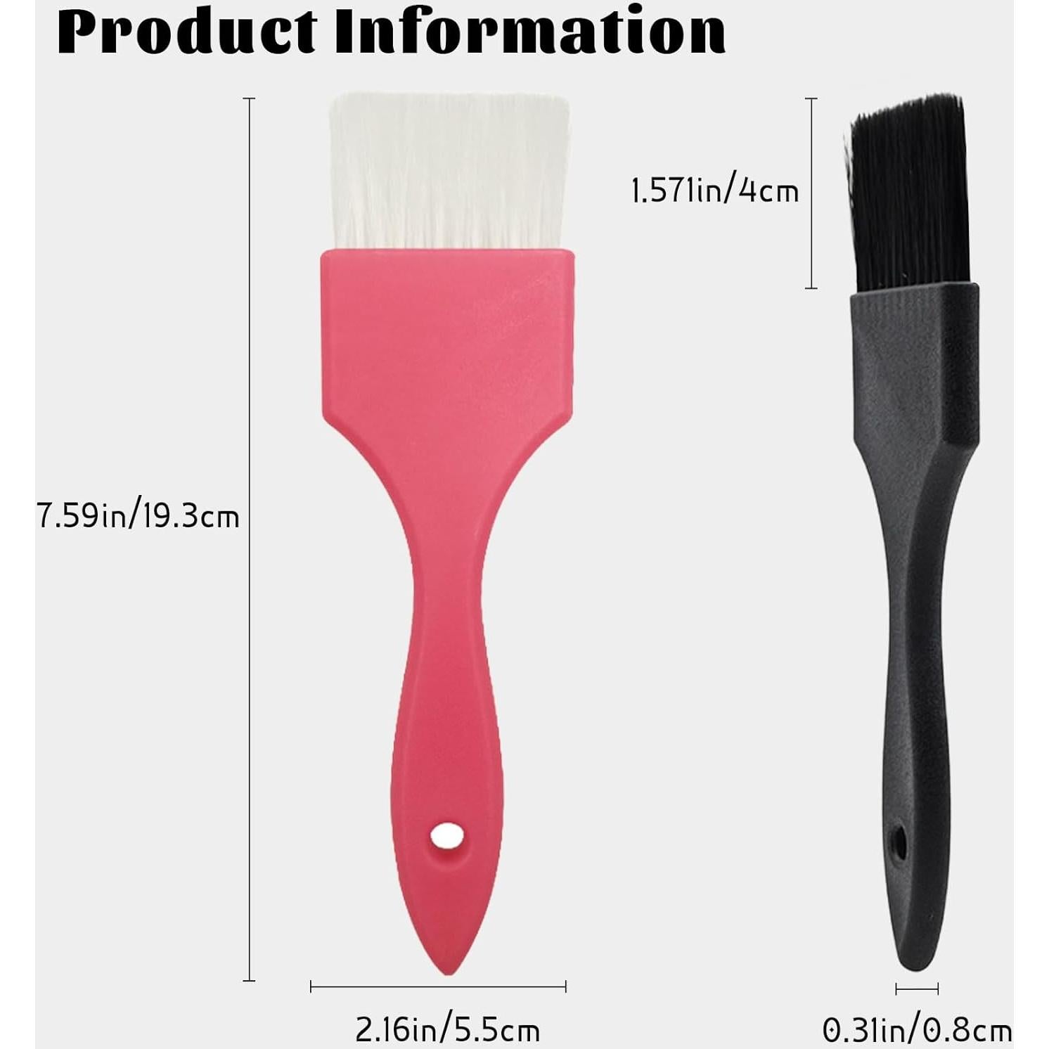 Juego de Brochas para Tinte de Cabello Zoolinn - 2 PZS