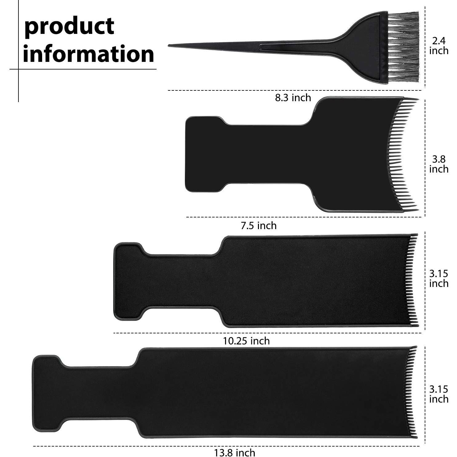 Kit de Pincel y Tableros de Balayage Mudder - 4 Piezas