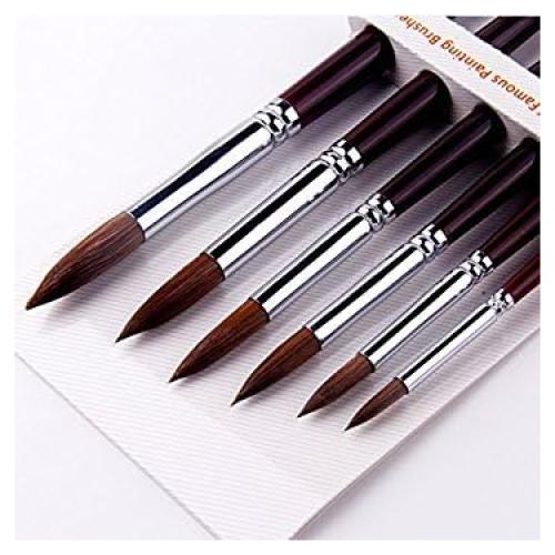 Juego de Pinceles de Acuarela Arce Dorado New168 - Punta Redonda