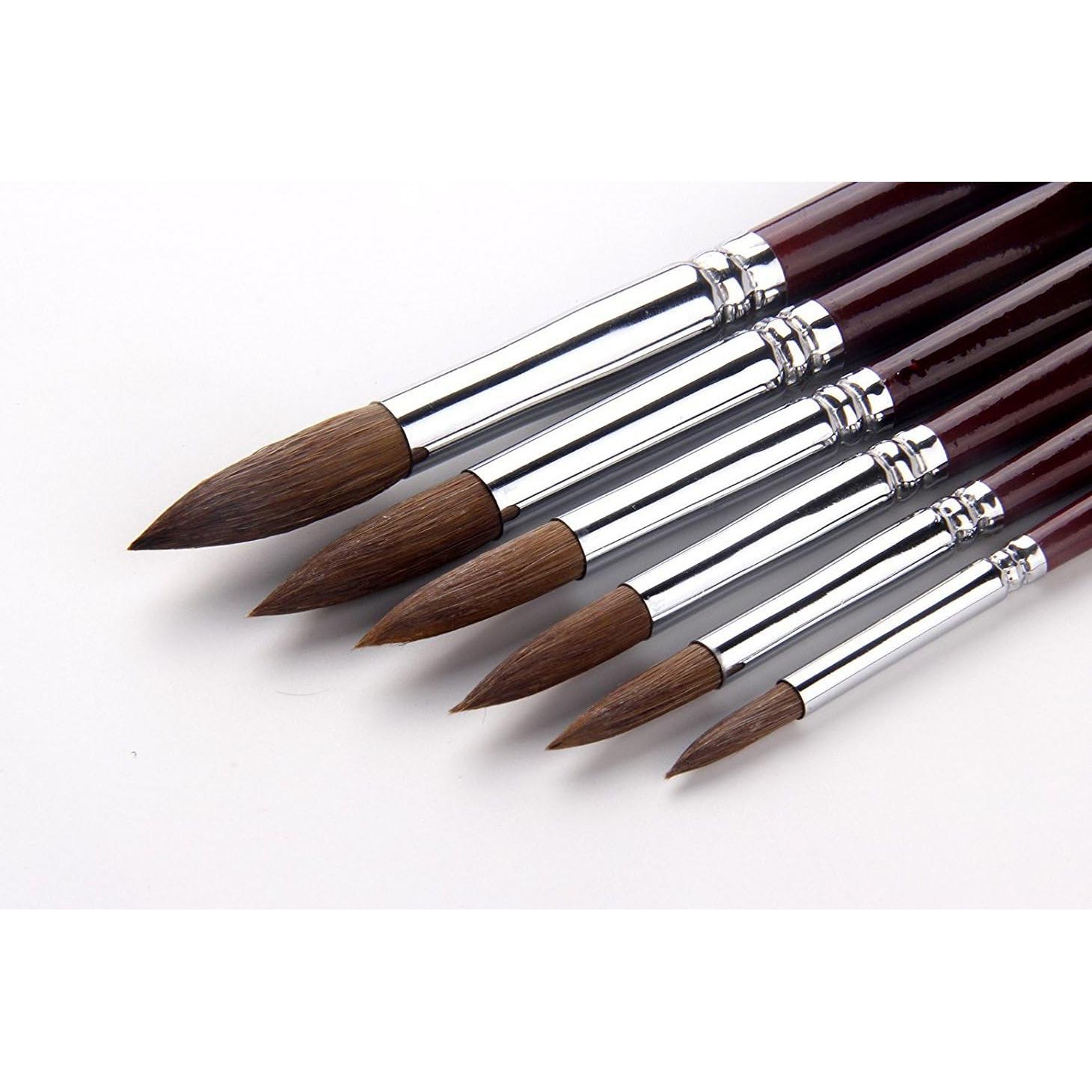 Juego de Pinceles de Acuarela Arce Dorado New168 - Punta Redonda