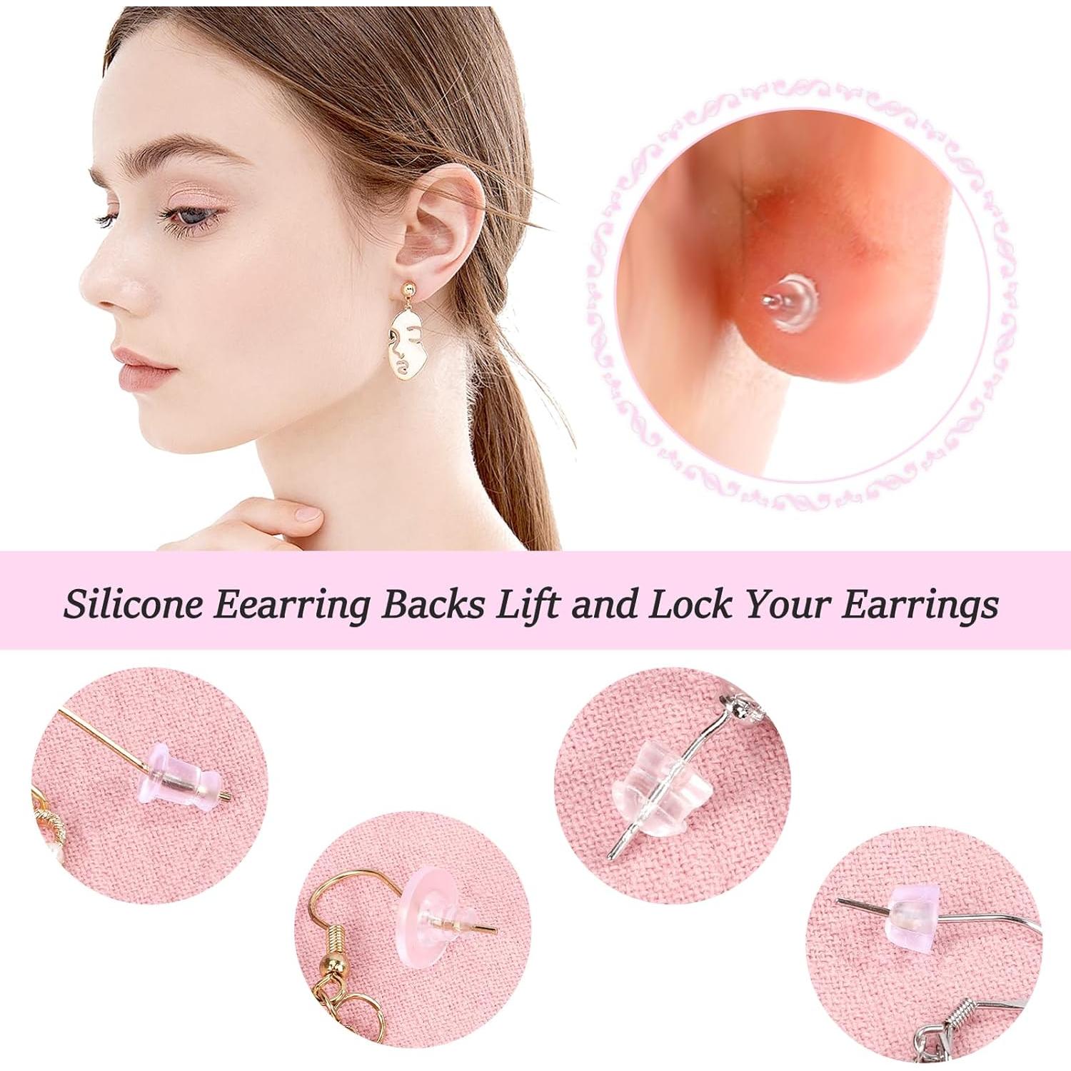 Cojinetes de Silicona Hipoalergénicos Hulubo 550 Pcs Transparentes