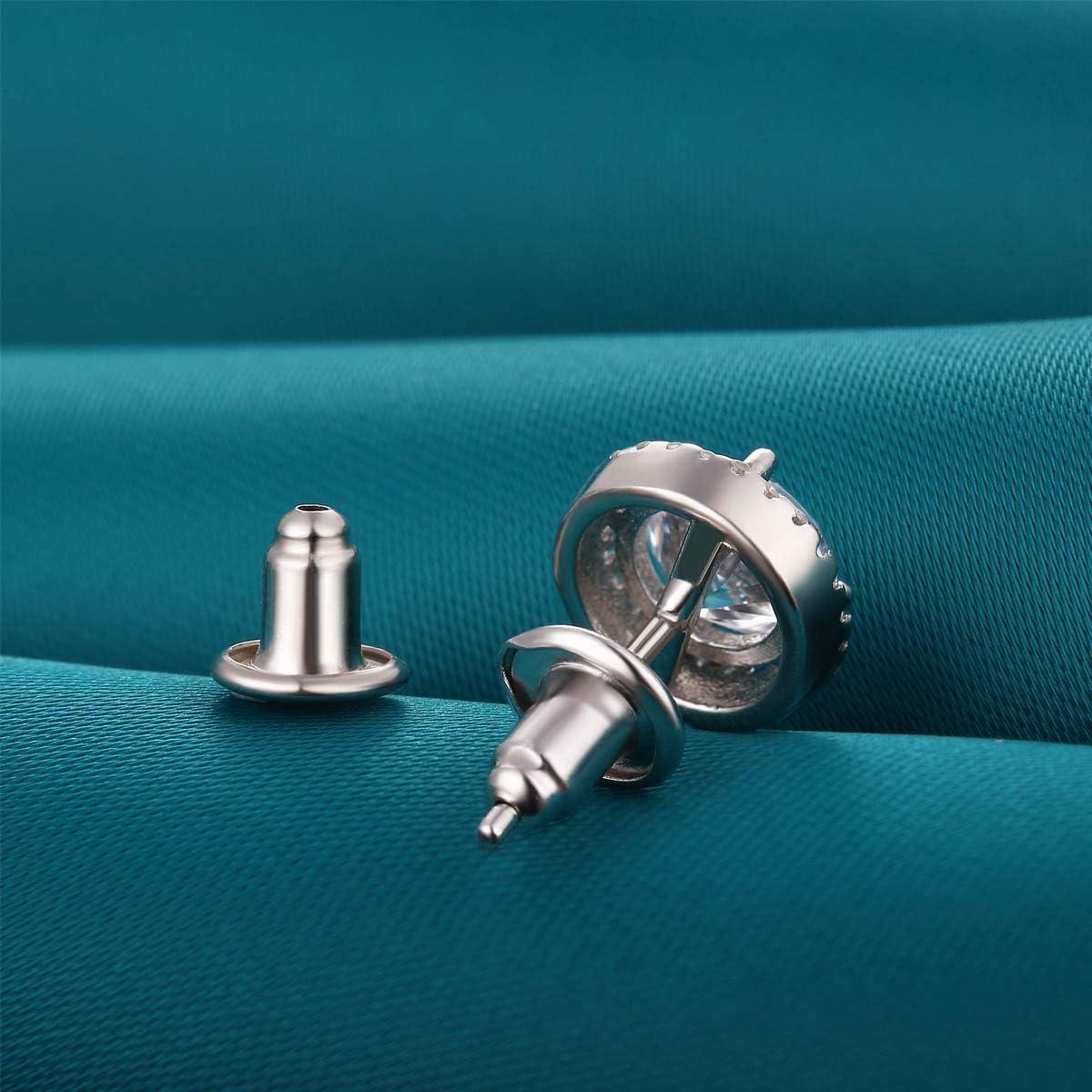 Cierres de Aretes Catinee Oro Blanco 14k Hipoalergénicos 6pcs