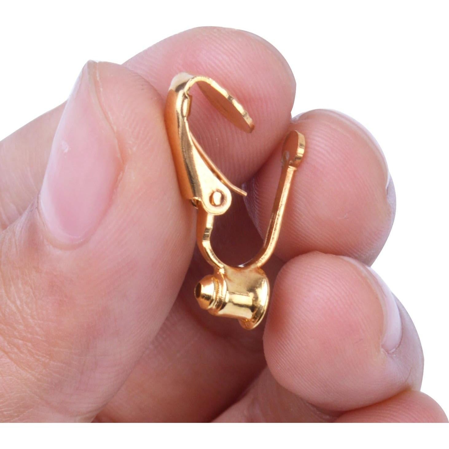 BronaGrand 20 Piezas Soportes Clip-on para Pendientes No Perforados