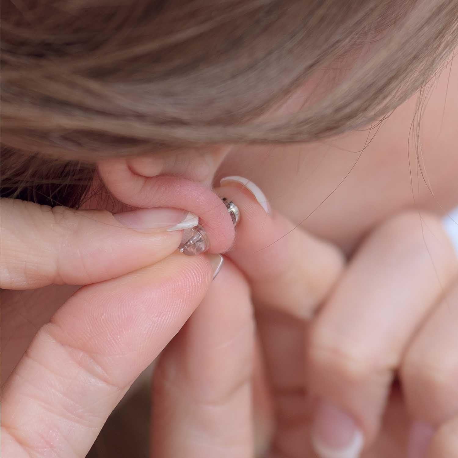 Soportes para Pendientes de Silicona Universal EZback - 2 Pares