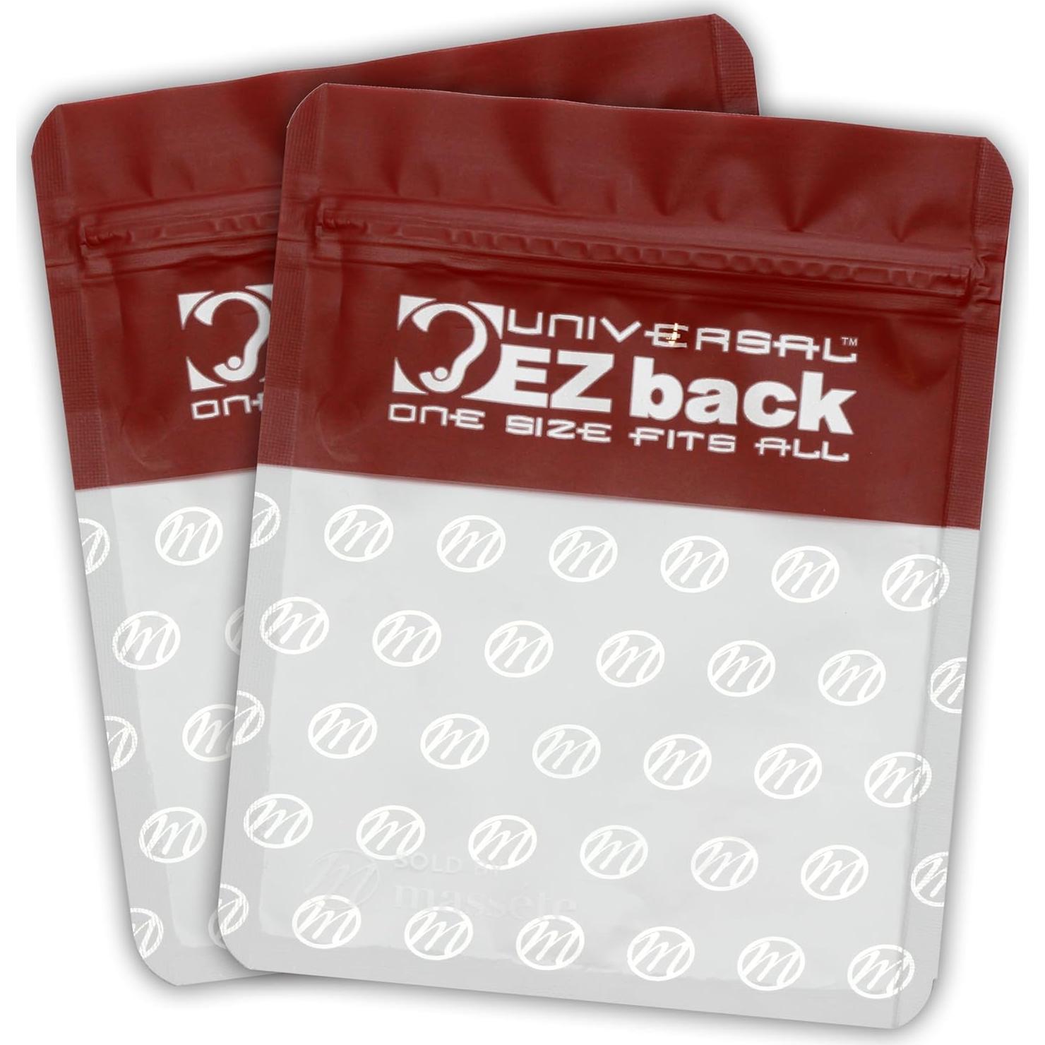 Soportes para Pendientes de Silicona Universal EZback - 2 Pares