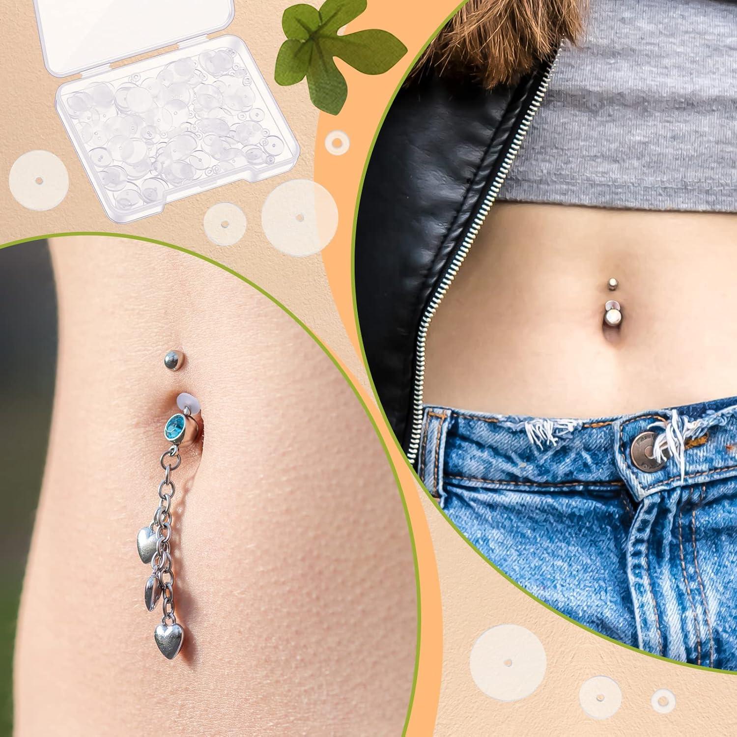 Hicarer 200 Pcs Soporte de Silicona para Pendientes 3-9 mm