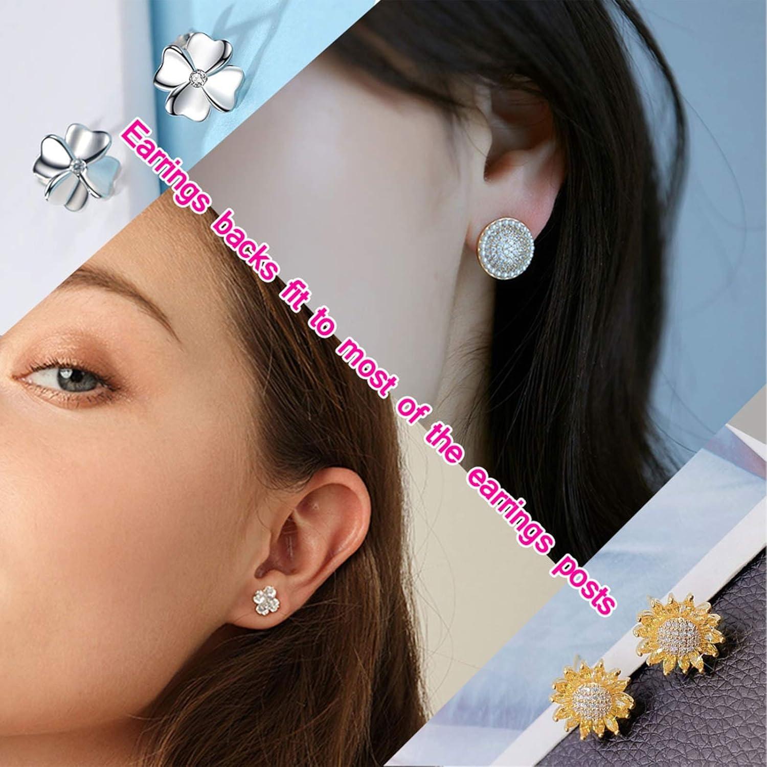 450 Piezas Aretes de Acero Inoxidable Huucky Plata DIY