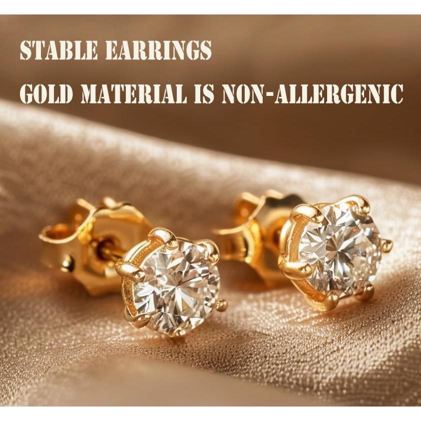 Respaldos de Aretes de Oro 14K ERT - 6 Piezas 5.4mm