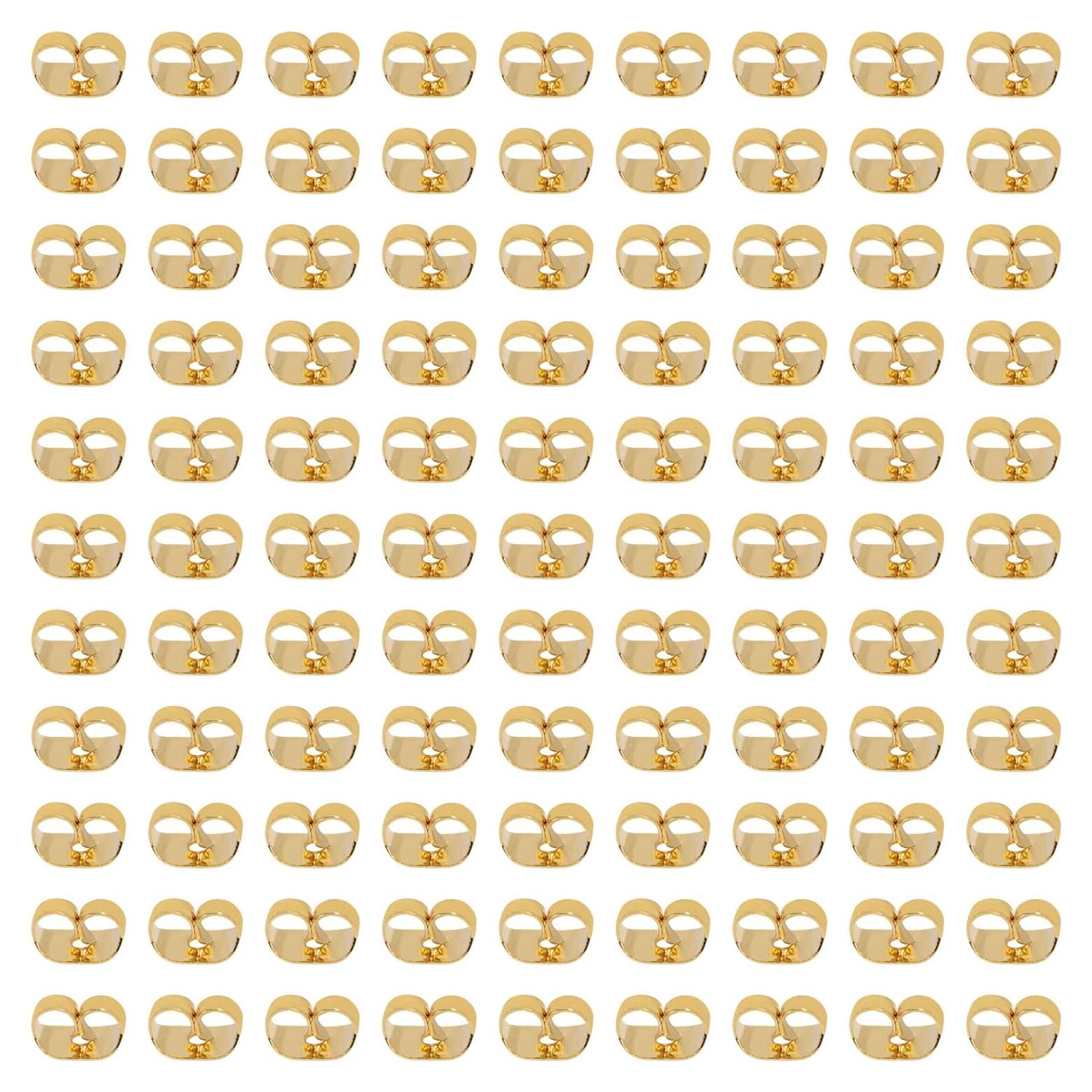 Tuercas de Acero Inoxidable Shapenty 100PCS 3.7x5mm Dorado