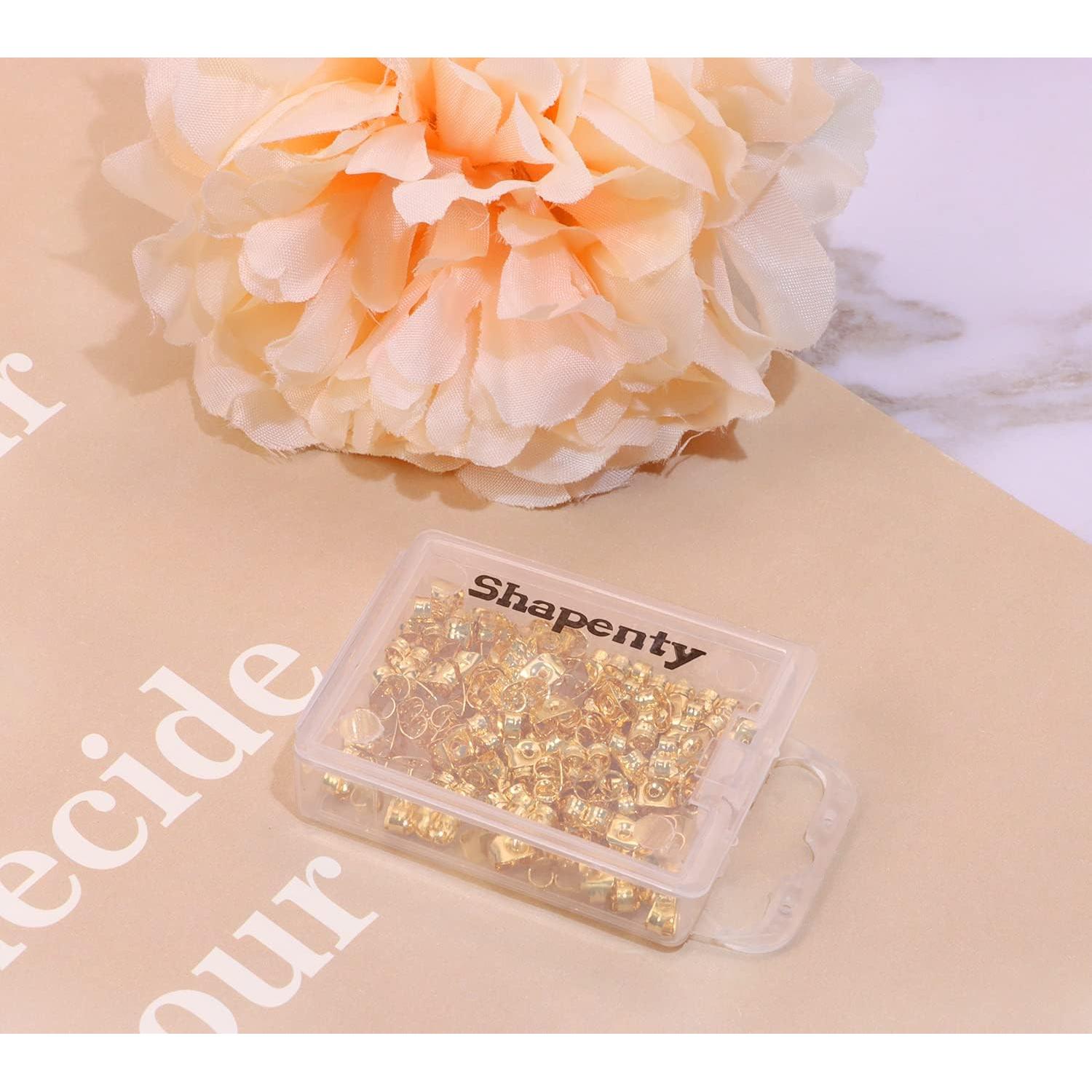 Tuercas de Acero Inoxidable Shapenty 100PCS 3.7x5mm Dorado
