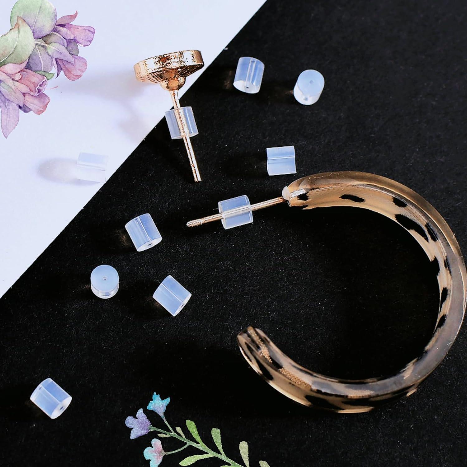 Frenos de Aretes KASBEE 200PCS Silicona Hipoalergénicos