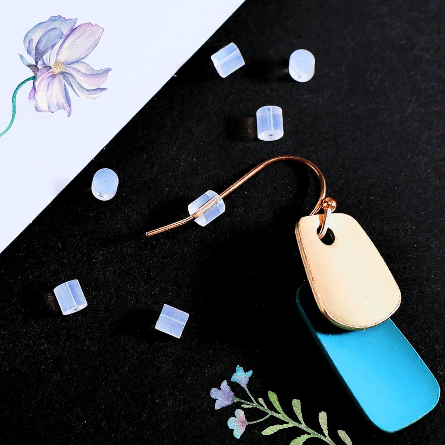 Frenos de Aretes KASBEE 200PCS Silicona Hipoalergénicos