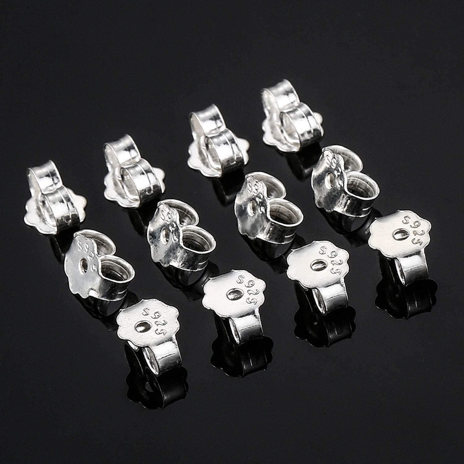 Respaldo de Aretes de Plata Esterlina S925 Hollosport 12Pcs
