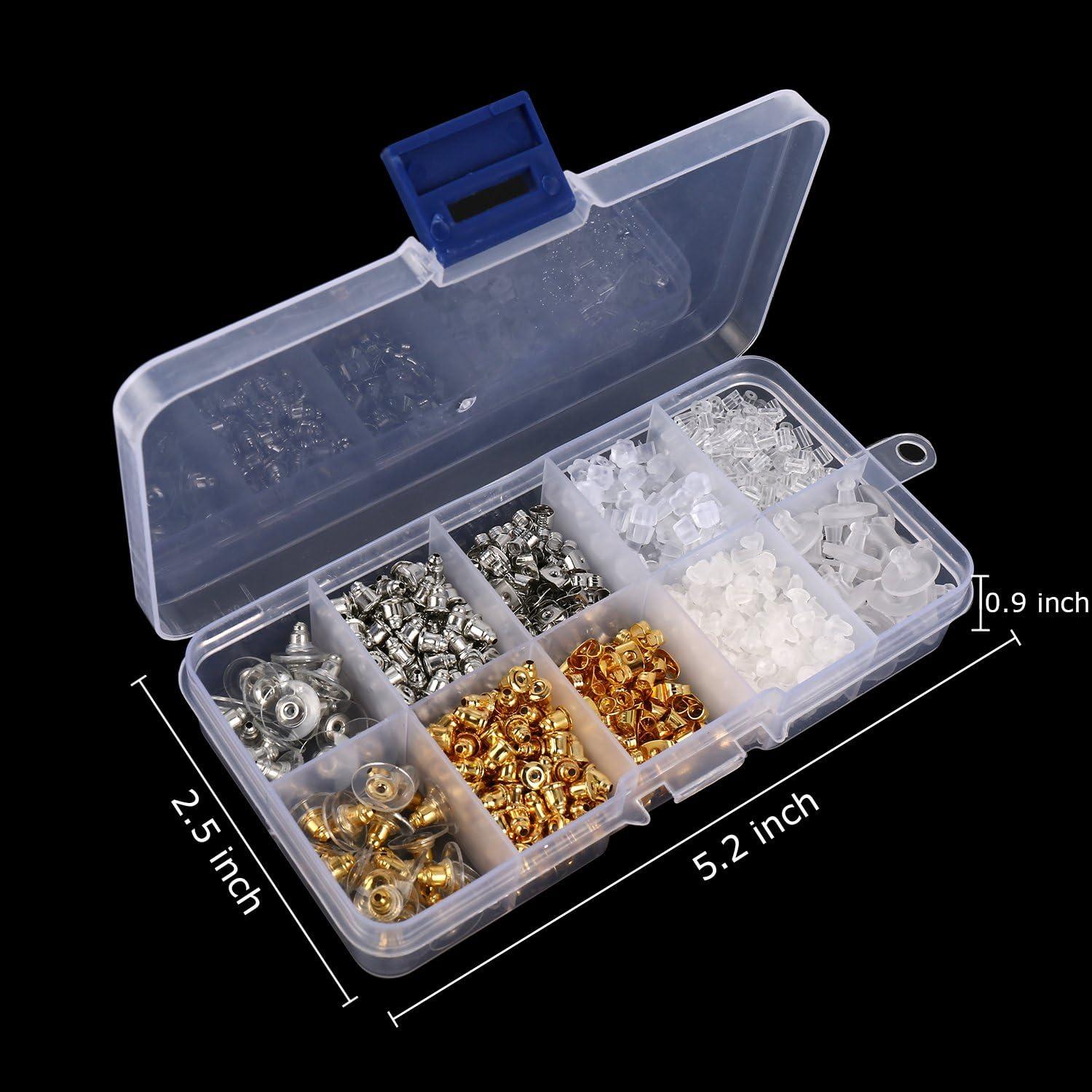 Kit de 1040 Respaldos de Pendientes BetyBedy - 10 Estilos