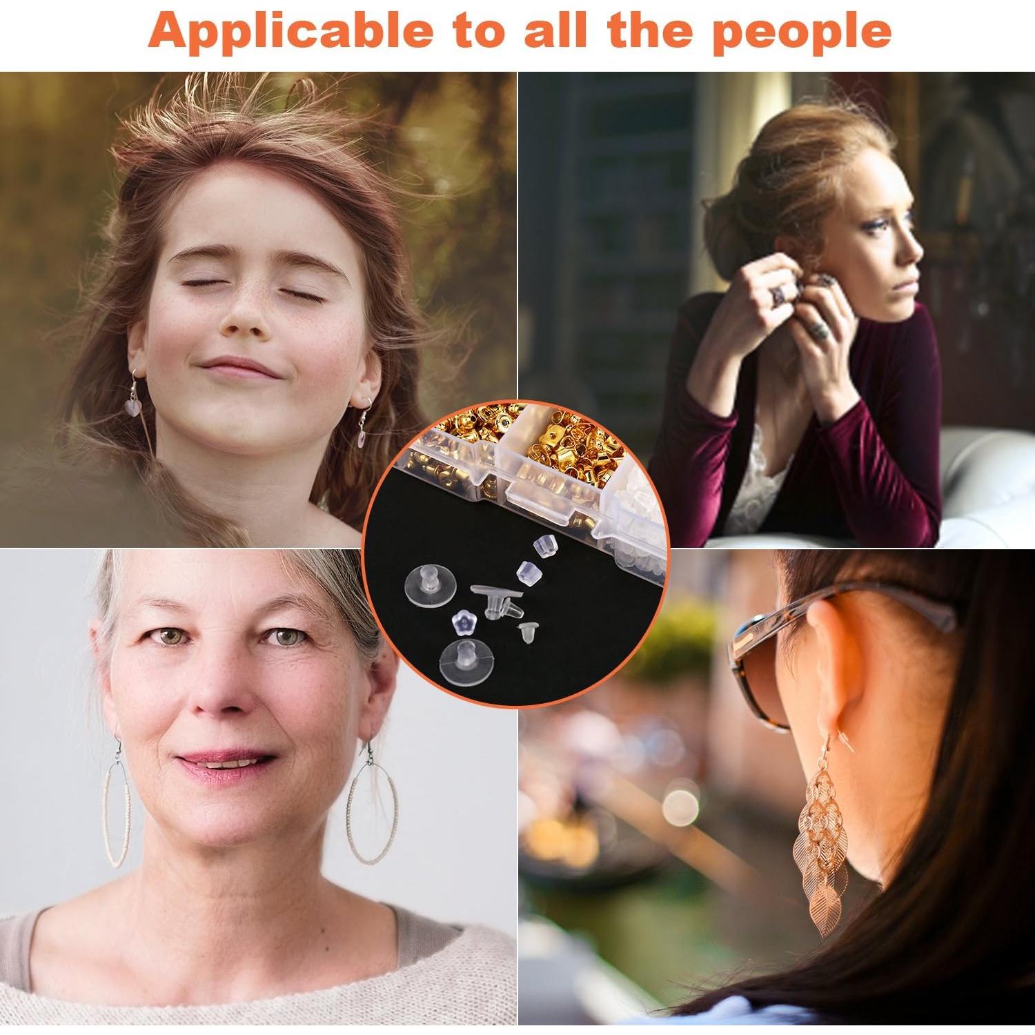 Kit de 1040 Respaldos de Pendientes BetyBedy - 10 Estilos