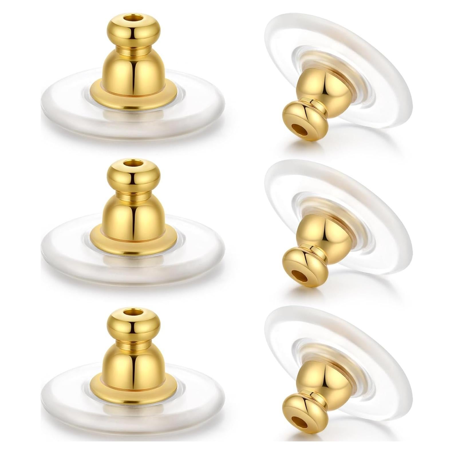 Resortes para Pendientes Pesados Hazifes 12mm Dorado 6 Pcs