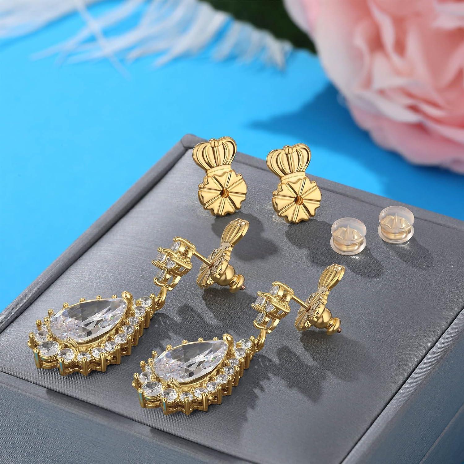 Respaldos de Pendientes FORMULEN Dorado 6 Piezas con Bloqueo