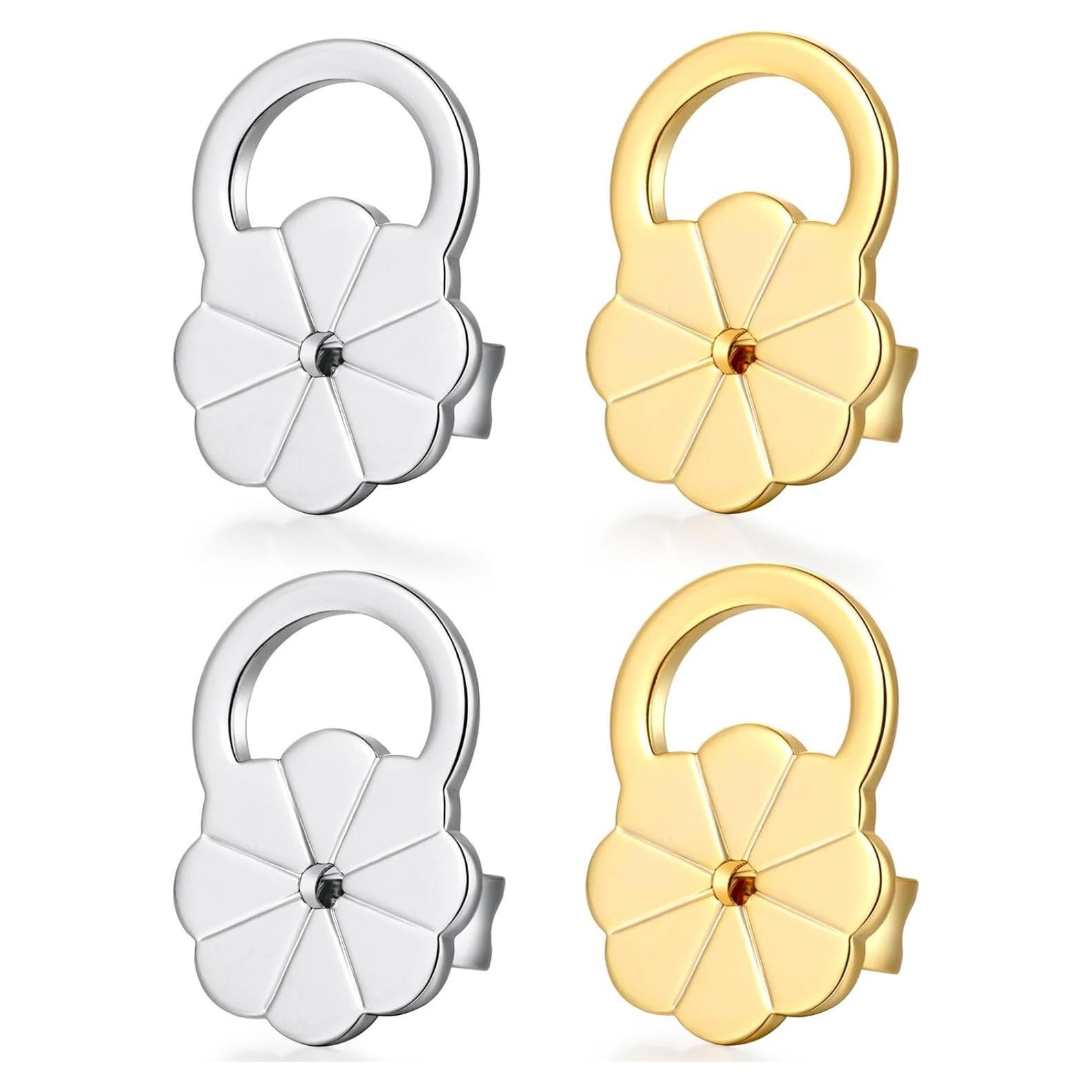 Resortes Elevadores Hipoalergénicos Moconar para Pendientes Pesados - 4 Pcs