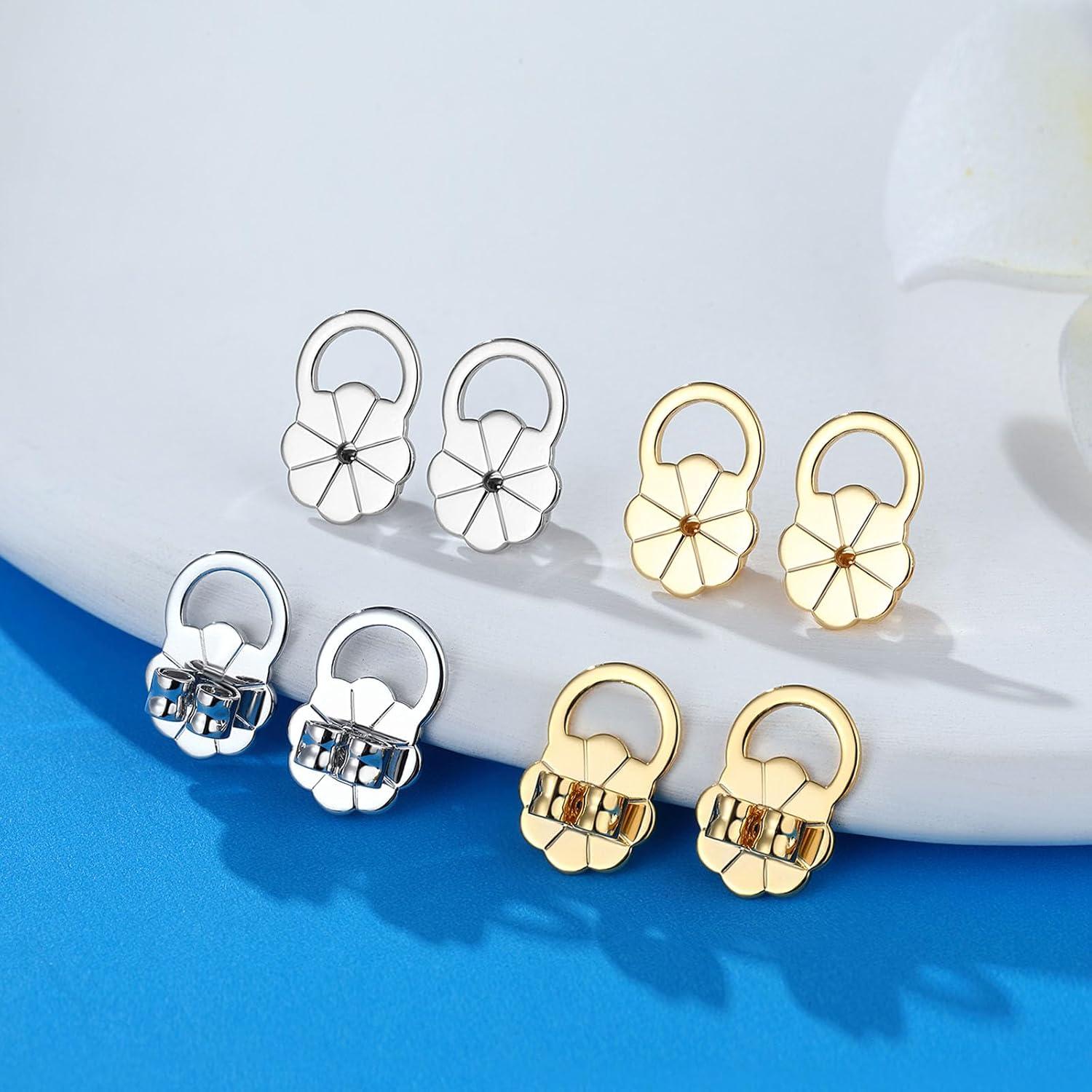 Resortes Elevadores Hipoalergénicos Moconar para Pendientes Pesados - 4 Pcs