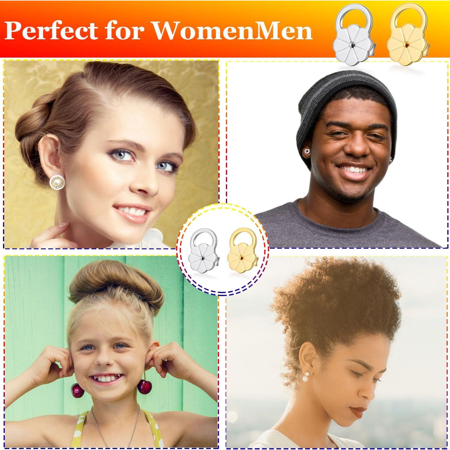 Resortes Elevadores Hipoalergénicos Moconar para Pendientes Pesados - 4 Pcs